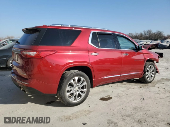 2020 Chevrolet Traverse Premier with VIN 1GNEVKKW3LJ215432, listed as a Copart auction lot 49143745 with 52,853 mi miles and Salvage title. Bid and sale history available at DreamBid. Image 3.