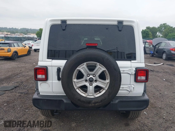 2021 Jeep Wrangler Unlimited Willys with VIN 1C4HJXDG9MW582361, listed as a IAAI auction lot 42243238 with 78,692 mi miles and . Bid and sale history available at DreamBid. Image 16.