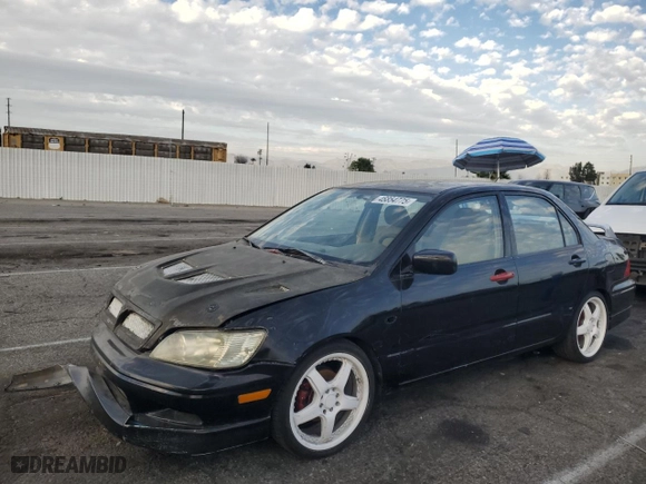 2003 Mitsubishi Lancer ES with VIN JA3AJ26E13U100300, listed as a Copart auction lot 46854775 with 164,722 mi miles and Salvage Title. Bid and sale history available at carsss.com. Image 1.
