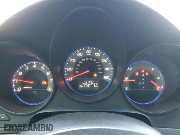 2007 Acura TL with VIN 19UUA66217A036148, listed as a Copart auction lot 50639415 with 191,497 mi miles and Salvage Title. Bid and sale history available at carsss.com. Image 9.