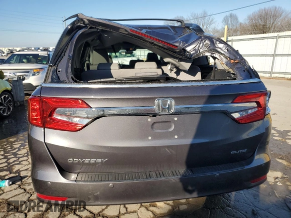 2020 Honda Odyssey Elite with VIN 5FNRL6H96LB059970, listed as a Copart auction lot 89288395 with 56,971 mi miles and Salvage Title. Bid and sale history available at DreamBid. Image 6.