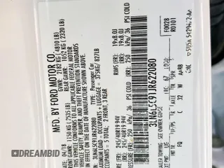 2018 Lincoln MKZ Select с VIN 3LN6L5C91JR622080, выставлен на аукционе Copart как лот 57835605 с пробегом 96 329 миль миль и Списание • Salvage title. История ставок и продаж доступна на DreamBid. Изображение 13.