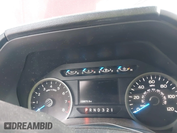 2017 Ford F-150 XL with VIN 1FTEX1E84HKD63147, listed as a IAAI auction lot 41148445 with 106,670 mi miles. Bid and sale history available at carsss.com. Image 7.