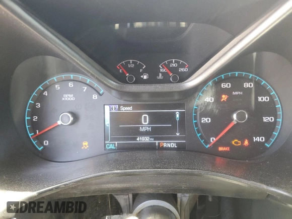 2018 Chevrolet Colorado 2WD LT with VIN 1GCGSCEN4J1233874, listed as a Copart auction lot 52213495 with 41,932 mi miles and Salvage Title. Bid and sale history available at DreamBid. Image 9.