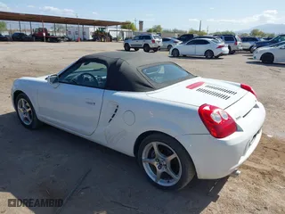 2003 Toyota MR2 Spyder with VIN JTDFR320730054365, listed as a IAAI auction lot 41929249 with 97,419 mi miles. Bid and sale history available at carsss.com. Image 3.