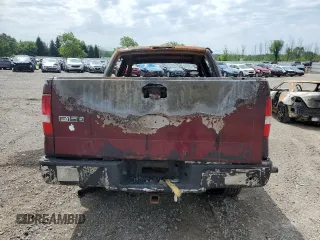 2006 Ford F-150 XLT with VIN 1FTRW14W76FB35976, listed as a Copart auction lot 61838844 with 0 mi miles and Salvage Title. Bid and sale history available at carsss.com. Image 6.