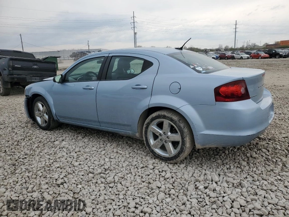 2013 Dodge Avenger SE with VIN 1C3CDZAB2DN760014, listed as a Copart auction lot 52725545 with 100,128 mi miles and Salvage Title. Bid and sale history available at carsss.com. Image 2.