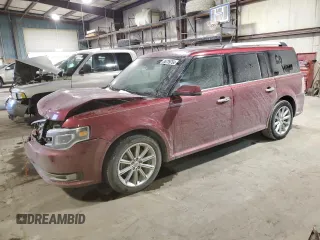 2017 Ford Flex Limited with VIN 2FMHK6D84HBA07751, listed as a Copart auction lot 85739754 with 129,338 mi miles and Salvage Title. Bid and sale history available at carsss.com. Image 1.