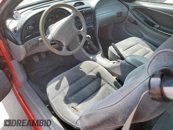1995 Ford Mustang with VIN 1FALP4041SF262621, listed as a Copart auction lot 50466635 with 147,042 mi miles and Clean Title. Bid and sale history available at carsss.com. Image 8.