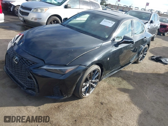 2023 Lexus IS with VIN JTHGZ1B24P5062618, listed as a IAAI auction lot 41273174 with 33,473 mi miles. Bid and sale history available at carsss.com. Image 19.