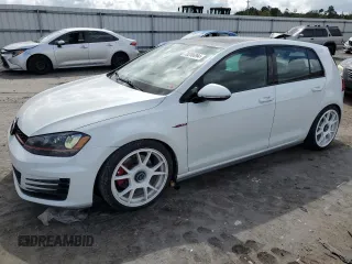 2016 Volkswagen Golf GTI SE with VIN 3VW4T7AU7GM010628, listed as a Copart auction lot 70206094 with 75,965 mi miles and Salvage Title. Bid and sale history available at carsss.com. Image 1.