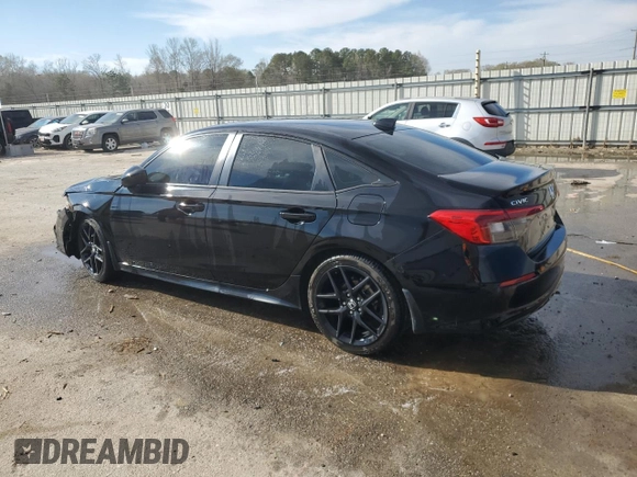 2022 Honda Civic Sedan Sport with VIN 2HGFE2F54NH539526, listed as a Copart auction lot 49782905 with 67,071 mi miles and Salvage Title. Bid and sale history available at carsss.com. Image 2.
