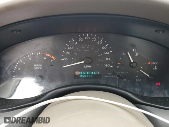 1998 Oldsmobile Cutlass GLS z VIN 1G3NG52M8W6317027, wystawiony jako Copart lot #45513674 z przebiegiem 58 170 mil mil oraz Tytuł czysty. Historia ofert i sprzedaży dostępna na DreamBid. Obrazek 9.