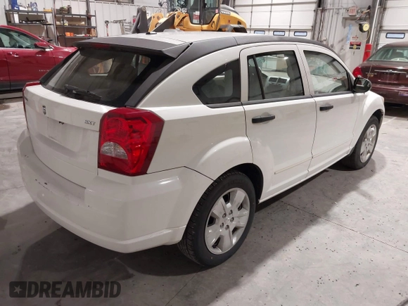 2007 Dodge Caliber SXT with VIN 1B3HB48B47D540482, listed as a IAAI auction lot 41942169 with 194,573 mi miles and . Bid and sale history available at DreamBid. Image 4.