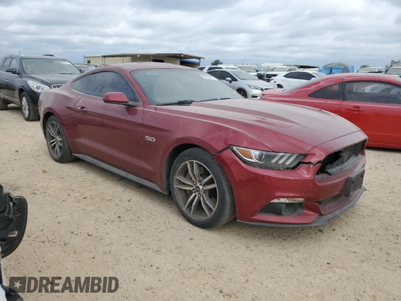 2015 Ford Mustang GT with VIN 1FA6P8CF9F5418062, listed as a Copart auction lot 52352075 with 47,464 mi miles and Salvage Title. Bid and sale history available at carsss.com. Image 4.