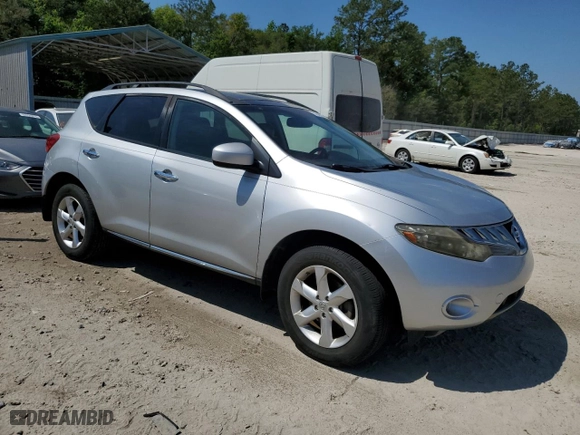 2009 Nissan Murano S with VIN JN8AZ18U69W017228, listed as a Copart auction lot 53282775 with 119,934 mi miles and Salvage Title. Bid and sale history available at carsss.com. Image 4.