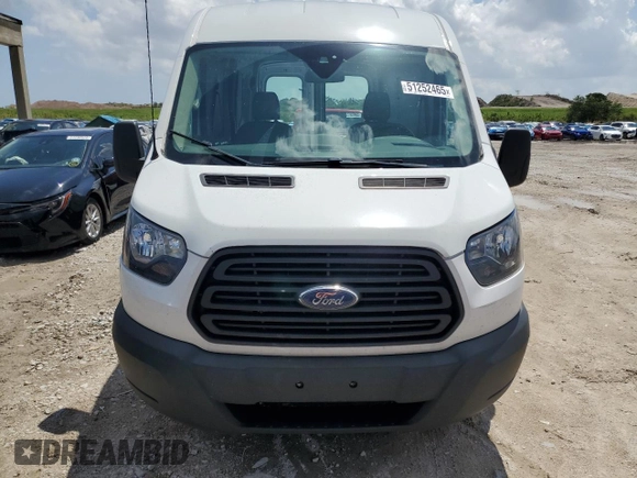 2019 Ford Transit with VIN 1FTYE1CM3KKB83796, listed as a Copart auction lot 54079855 with 76,721 mi miles and Salvage Title. Bid and sale history available at DreamBid. Image 5.