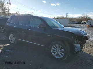 2011 Toyota Highlander Hybrid Limited with VIN JTEDC3EH3B2002983, listed as a Copart auction lot 87045994 with 143,483 mi miles and Salvage Title. Bid and sale history available at carsss.com. Image 4.