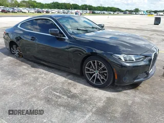 2025 BMW 4 Series 430i with VIN WBA43DA0XSCS96593, listed as a IAAI auction lot 42570073 with 23,469 mi miles and . Bid and sale history available at DreamBid. Image 1.