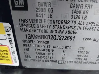 2016 GMC Acadia SLT with VIN 1GKKRRKD2GJ272691, listed as a IAAI auction lot 41052588 with 112,797 mi miles. Bid and sale history available at carsss.com. Image 9.