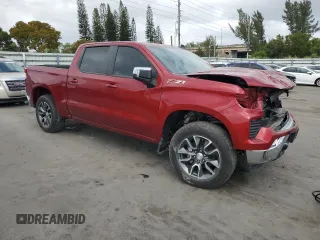 2023 Chevrolet Silverado 1500 LT with VIN 1GCUDDE85PZ194686, listed as a Copart auction lot 47629345 with 0 mi miles and Salvage Title. Bid and sale history available at carsss.com. Image 4.