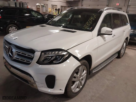 2017 Mercedes-Benz GLS with VIN 4JGDF6EE9HA766026, listed as a IAAI auction lot 41850961 with 120,963 mi miles. Bid and sale history available at carsss.com. Image 6.