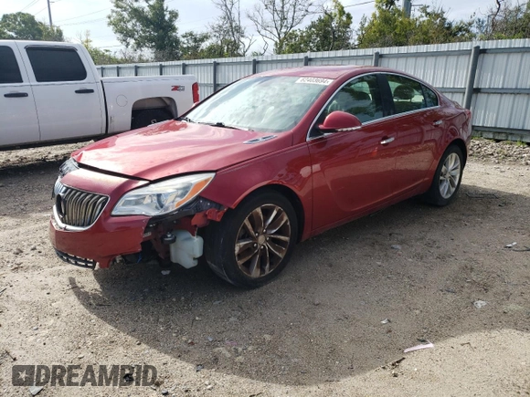 2014 Buick Regal Premium I with VIN 2G4GN5EX6E9279790, listed as a Copart auction lot 62403694 with 85,669 mi miles and Salvage Title. Bid and sale history available at carsss.com. Image 1.