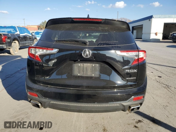 2023 Acura RDX with VIN 5J8TC2H39PL000149, listed as a Copart auction lot 83697054 with 38,392 mi miles and Salvage Title. Bid and sale history available at carsss.com. Image 6.