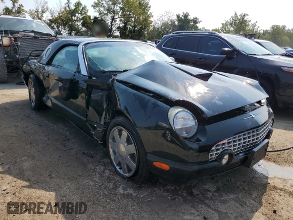 2002 Ford Thunderbird Hardtop Premium z VIN 1FAHP60A22Y107619, wystawiony jako Copart lot #55755765 z przebiegiem 32 306 mil mil oraz Nie do naprawy • Non repairable. Historia ofert i sprzedaży dostępna na DreamBid. Obrazek 4.
