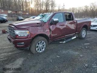 2022 Ram 2500 Laramie with VIN 3C6UR5FL4NG149351, listed as a Copart auction lot 46505085 with 92,428 mi miles and Salvage Title. Bid and sale history available at carsss.com. Image 1.