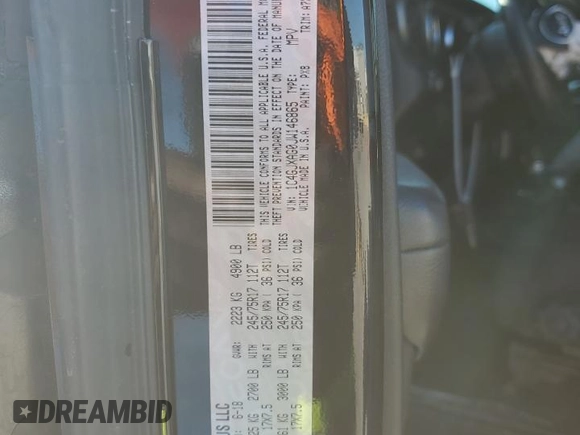 2018 Jeep Wrangler Sport with VIN 1C4GJXAG0JW146865, listed as a Copart auction lot 75021554 with 66,548 mi miles and Salvage Title. Bid and sale history available at carsss.com. Image 12.