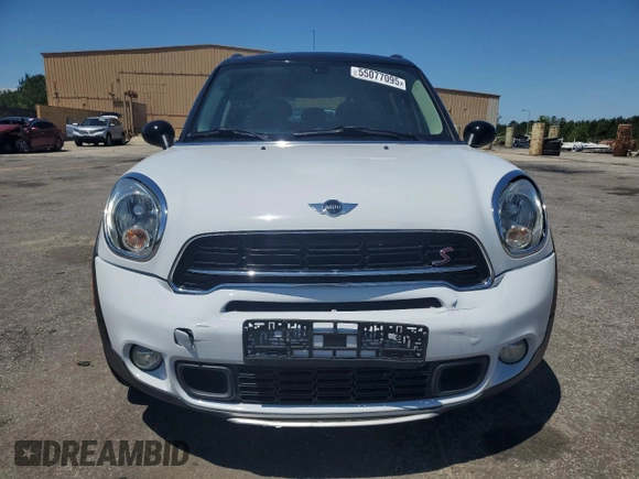 2016 MINI Countryman S with VIN WMWZC5C51GWU00690, listed as a Copart auction lot 55077095 with 104,176 mi miles and Salvage title. Bid and sale history available at DreamBid. Image 5.