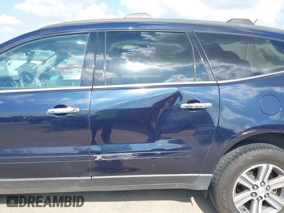 2015 Chevrolet Traverse LT with VIN 1GNKRHKD4FJ296745, listed as a IAAI auction lot 42334324 with 139,386 mi miles and . Bid and sale history available at DreamBid. Image 18.