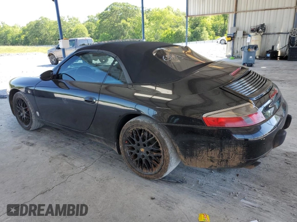 2001 Porsche 911 with VIN WP0CA29921S651773, listed as a Copart auction lot 55867785 with 111,563 mi miles and Salvage title. Bid and sale history available at DreamBid. Image 2.