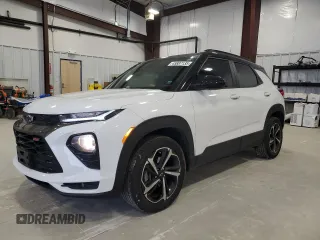 2023 Chevrolet TrailBlazer RS with VIN KL79MTSL0PB097362, listed as a Copart auction lot 45887135 with 29,258 mi miles and Salvage Title. Bid and sale history available at carsss.com. Image 1.