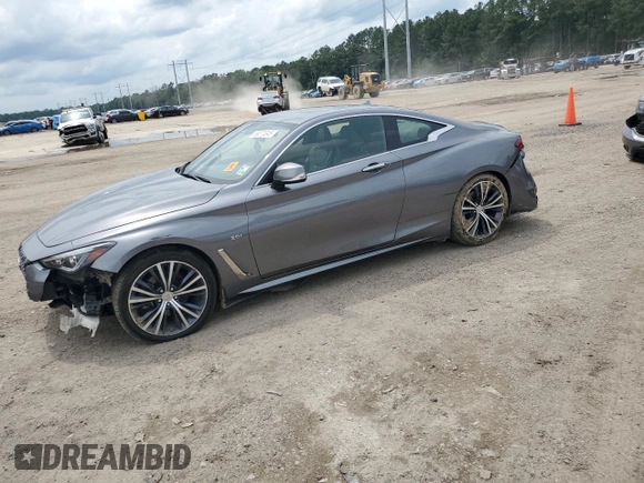 2017 Infiniti Q60 Premium with VIN JN1CV7EL7HM320126, listed as a Copart auction lot 58373345 with 97,122 mi miles and Salvage title. Bid and sale history available at DreamBid. Image 1.