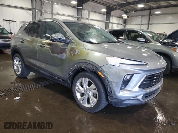 2024 Buick Encore GX Preferred with VIN KL4AMBS26RB009705, listed as a Copart auction lot 55845655 with 23,541 mi miles and Salvage title. Bid and sale history available at DreamBid. Image 4.