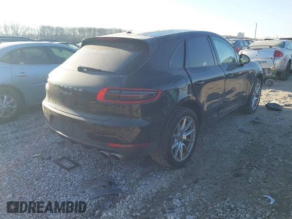 2015 Porsche Macan S with VIN WP1AB2A53FLB52686, listed as a IAAI auction lot 41769132 with 55,127 mi miles. Bid and sale history available at carsss.com. Image 4.