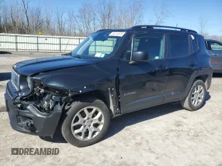 2018 Jeep Renegade Latitude z VIN ZACCJBBB3JPJ23577, wystawiony jako Copart lot #53213075 z przebiegiem 134 485 mil mil oraz Szkoda całkowita • Salvage title. Historia ofert i sprzedaży dostępna na DreamBid. Obrazek 1.