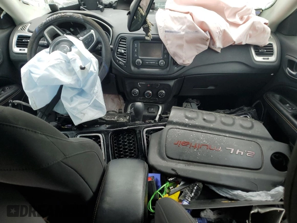 2018 Jeep Compass Sport with VIN 3C4NJCABXJT408515, listed as a Copart auction lot 58206495 with Not provided miles and Salvage title. Bid and sale history available at DreamBid. Image 8.