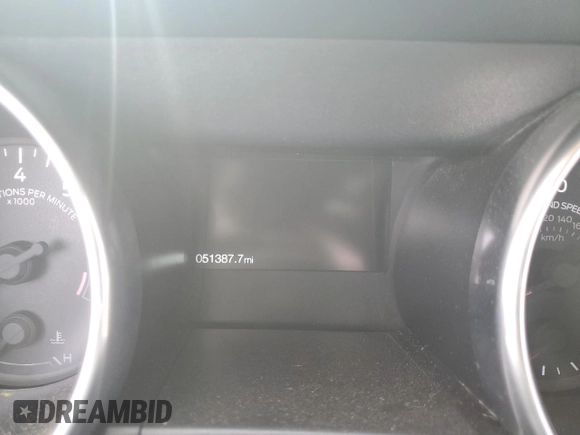 2019 Ford Mustang GT with VIN 1FA6P8CF2K5202287, listed as a Copart auction lot 55109385 with 51,387 mi miles and Salvage title. Bid and sale history available at DreamBid. Image 9.