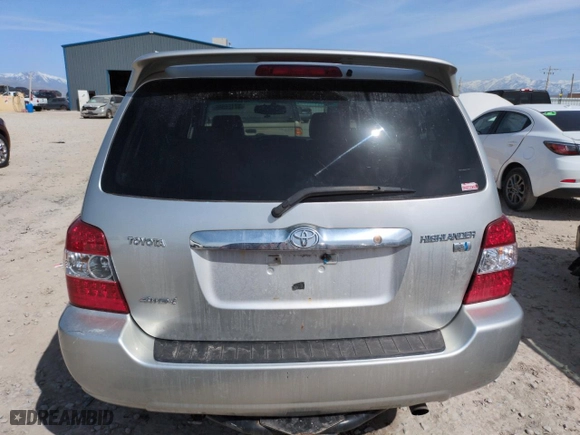 2006 Toyota Highlander Hybrid with VIN JTEEW21A660016439, listed as a Copart auction lot 52126505 with 133,145 mi miles and Clean Title. Bid and sale history available at carsss.com. Image 6.