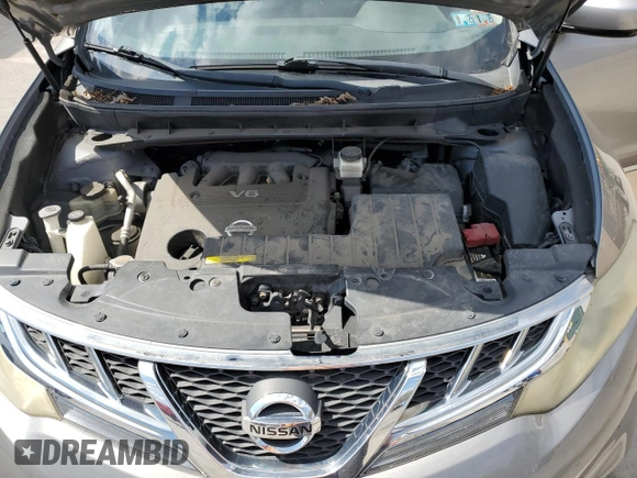 2011 Nissan Murano S with VIN JN8AZ1MW1BW184884, listed as a Copart auction lot 54466325 with 137,565 mi miles and Salvage Title. Bid and sale history available at DreamBid. Image 12.