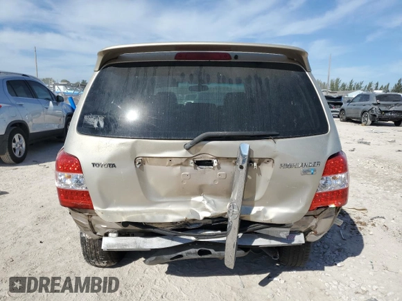 2007 Toyota Highlander w/3rd Row z VIN JTEDW21A670018950, wystawiony jako Copart lot #88906865 z przebiegiem 193 288 mil mil oraz Szkoda całkowita • Salvage title. Historia ofert i sprzedaży dostępna na DreamBid. Obrazek 6.
