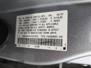 2007 Acura TL with VIN 19UUA662X7A047259, listed as a Copart auction lot 51240435 with 190,002 mi miles and Salvage Title. Bid and sale history available at carsss.com. Image 13.