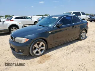 2013 BMW 1 Series 128i with VIN WBAUP7C51DVP24637, listed as a Copart auction lot 58507635 with 114,416 mi miles and Clean title. Bid and sale history available at DreamBid. Image 1.