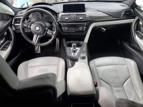 2016 BMW M3 with VIN WBS8M9C59G5D30909, listed as a Copart auction lot 45460425 with Not provided miles and Salvage title. Bid and sale history available at DreamBid. Image 8.