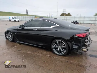 2017 Infiniti Q60 Premium with VIN JN1EV7EL8HM551447, listed as a Copart auction lot 58172955 with 43,457 mi miles and Salvage title. Bid and sale history available at DreamBid. Image 2.