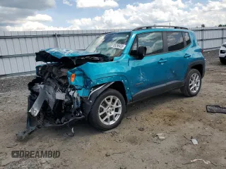 2022 Jeep Renegade Sport with VIN ZACNJDA11NPN60335, listed as a Copart auction lot 55295435 with 44,809 mi miles and Salvage title. Bid and sale history available at DreamBid. Image 1.