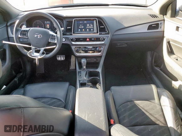 2018 Hyundai Sonata SEL with VIN 5NPE34AF3JH678141, listed as a Copart auction lot 50195975 with 42,701 mi miles and Salvage Title. Bid and sale history available at DreamBid. Image 8.